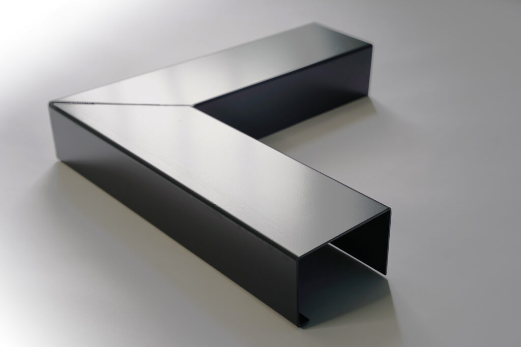 Isolated aluminium guttering image